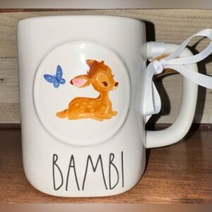 Cute 🥰 Rae Dunn Disney Bambi 🦌 Mug Pink Interior Artisan Collection New